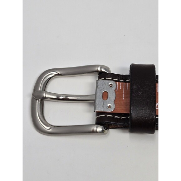 VINEYARD VINES FABRIC & LEATHER BELT KIDS YOUTH UNISEX OS SAILBOATS BLUE BROWN - Picture 9 of 12